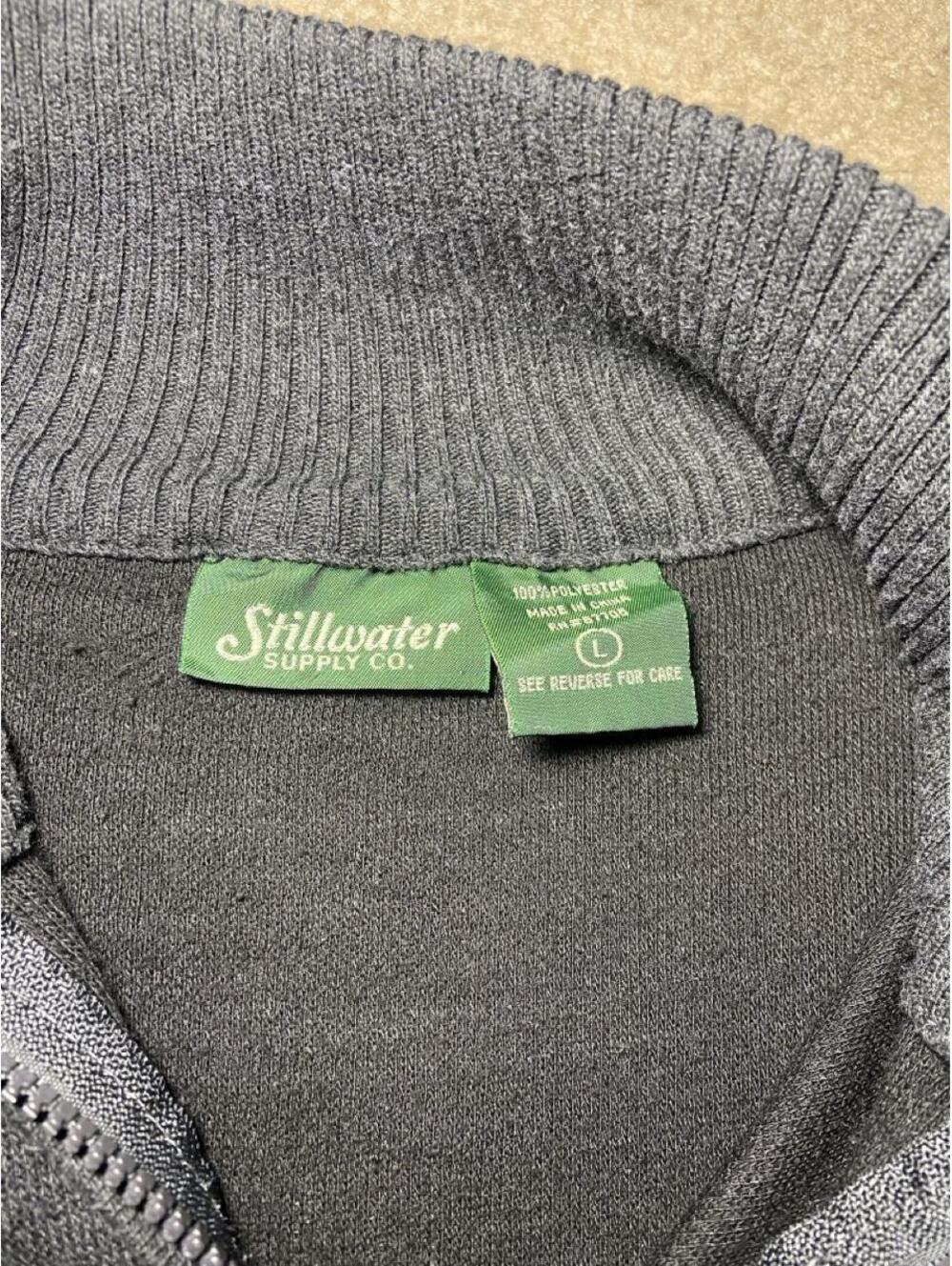 Stillwater Supply Co. grey zip up sweater